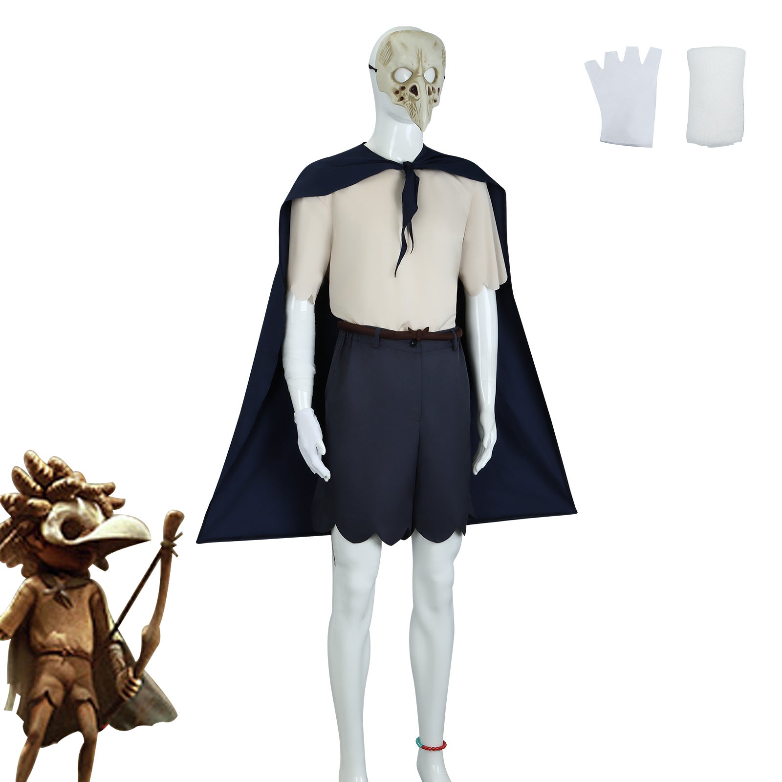 Little Nightmares 3 Cosplay Costume - Low as The Runaway for Halloween - Coscosmos Little Nightmares 3 Cosplay Costume - Low as The Runaway for Halloween - Coscosmos