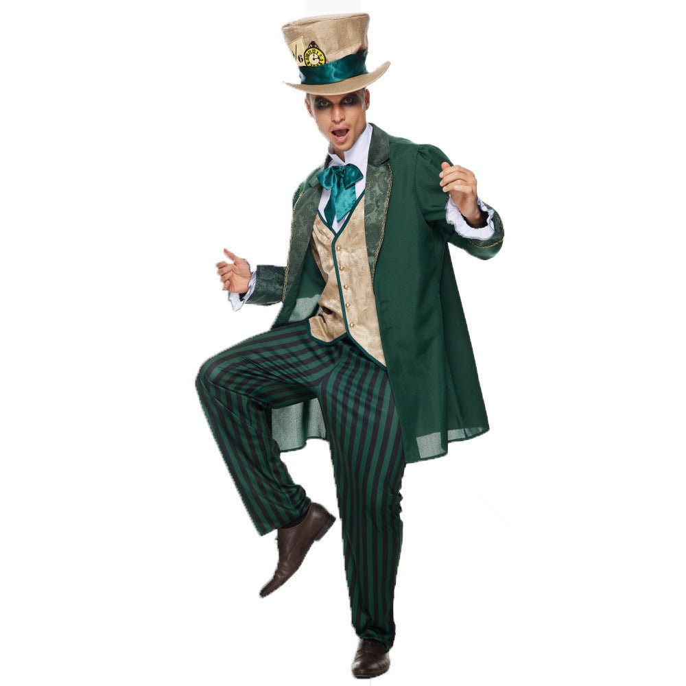 Mad Hatter Costume Set – Alice in Wonderland Stage Performance Outfit - Coscosmos Mad Hatter Costume Set – Alice in Wonderland Stage Performance Outfit - Coscosmos