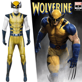 Marvel's Wolverine Full Body Jumpsuit Game Cosplay Costume with Claw Details - Coscosmos