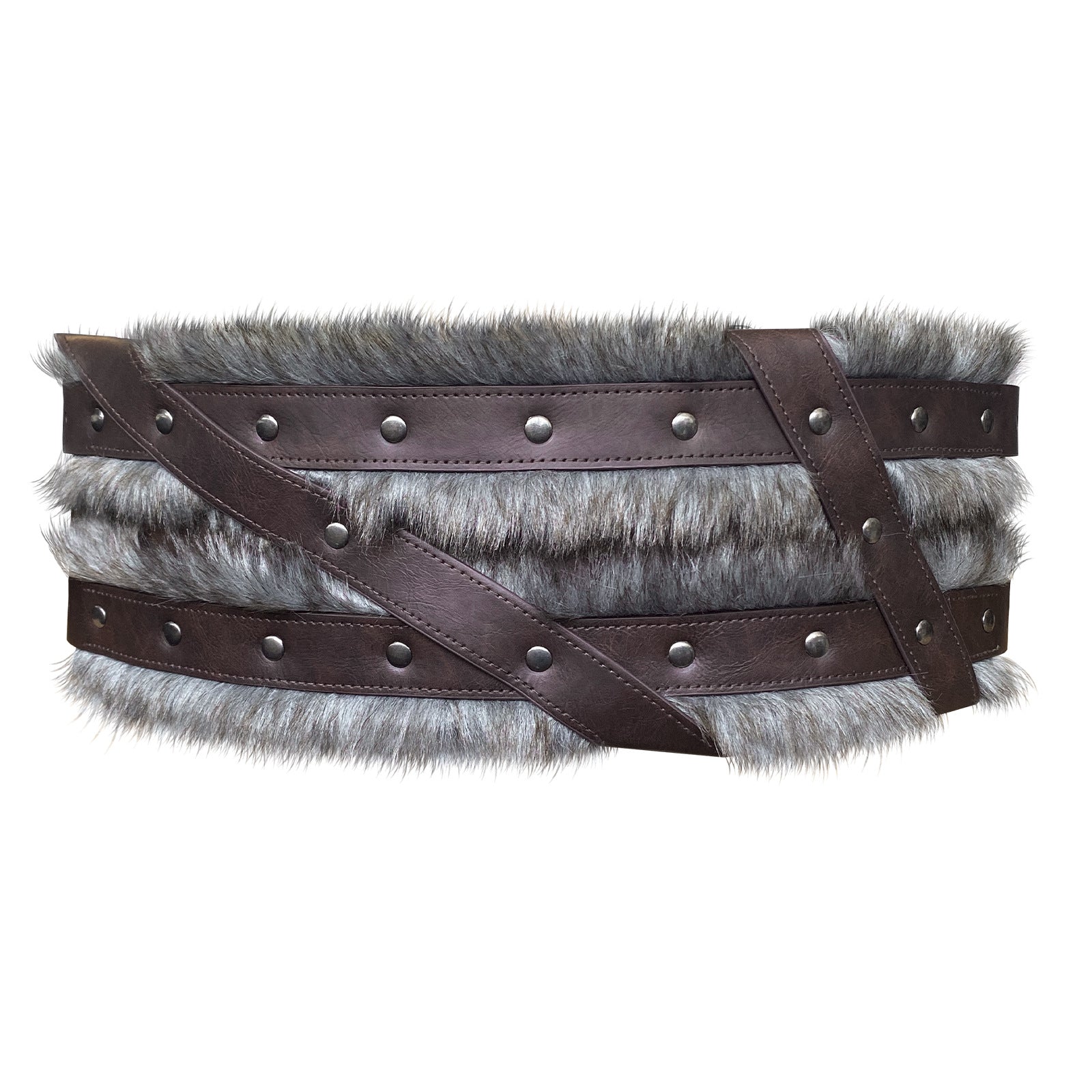 Medieval Fur Wide Belt Nordic Viking Warrior Waist Cincher - Authentic Viking Accessory - Coscosmos Medieval Fur Wide Belt Nordic Viking Warrior Waist Cincher - Authentic Viking Accessory - Coscosmos