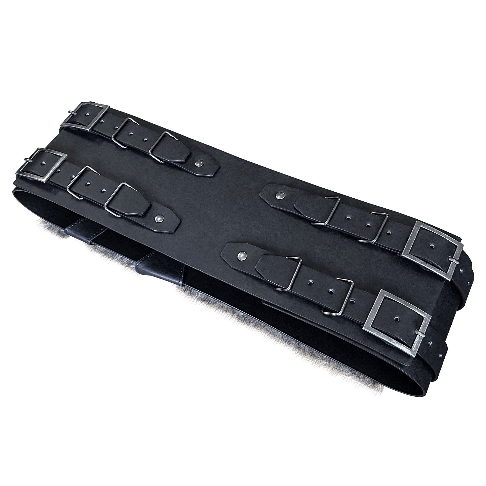 Medieval Fur Wide Belt Nordic Viking Warrior Waist Cincher - Authentic Viking Accessory - Coscosmos Medieval Fur Wide Belt Nordic Viking Warrior Waist Cincher - Authentic Viking Accessory - Coscosmos