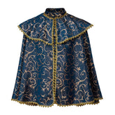 Medieval Vintage Tudor Cloak Costume - Victorian Prince Shawl Cape for Adults - Coscosmos