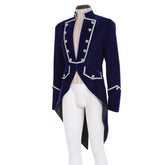Men’s Victorian Gothic Steampunk Tailcoat - Medieval Halloween Cosplay Trench Frock Coat | Coscosmos - Coscosmos