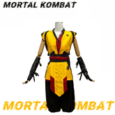 Mortal Kombat Scorpion Cosplay Costume Men Halloween Roleplay Outfit - Coscosmos