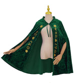 Movie Cosplay Sanderson Cloak Women Retro Green Velvet Hooded Cape - Hocus Pocus Sanderson Sisters Costume - Coscosmos