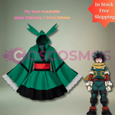 My Hero Academia Deku Cosplay Costume - Izuku Midoriya Red Belt Hero Outfit Kimono Set - Coscosmos