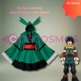 My Hero Academia Deku Cosplay Costume - Izuku Midoriya Red Belt Hero Outfit Kimono Set - Coscosmos