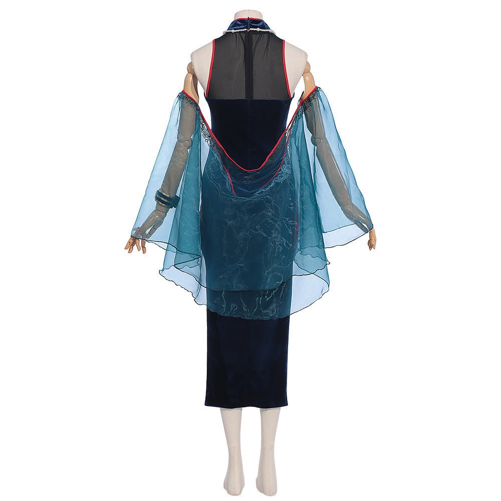 New Path to Nowhere Cosplay Costume Carmen Net Drunken Together Game Grin Ghost Bride Anime Cheongsam - Coscosmos New Path to Nowhere Cosplay Costume Carmen Net Drunken Together Game Grin Ghost Bride Anime Cheongsam - Coscosmos