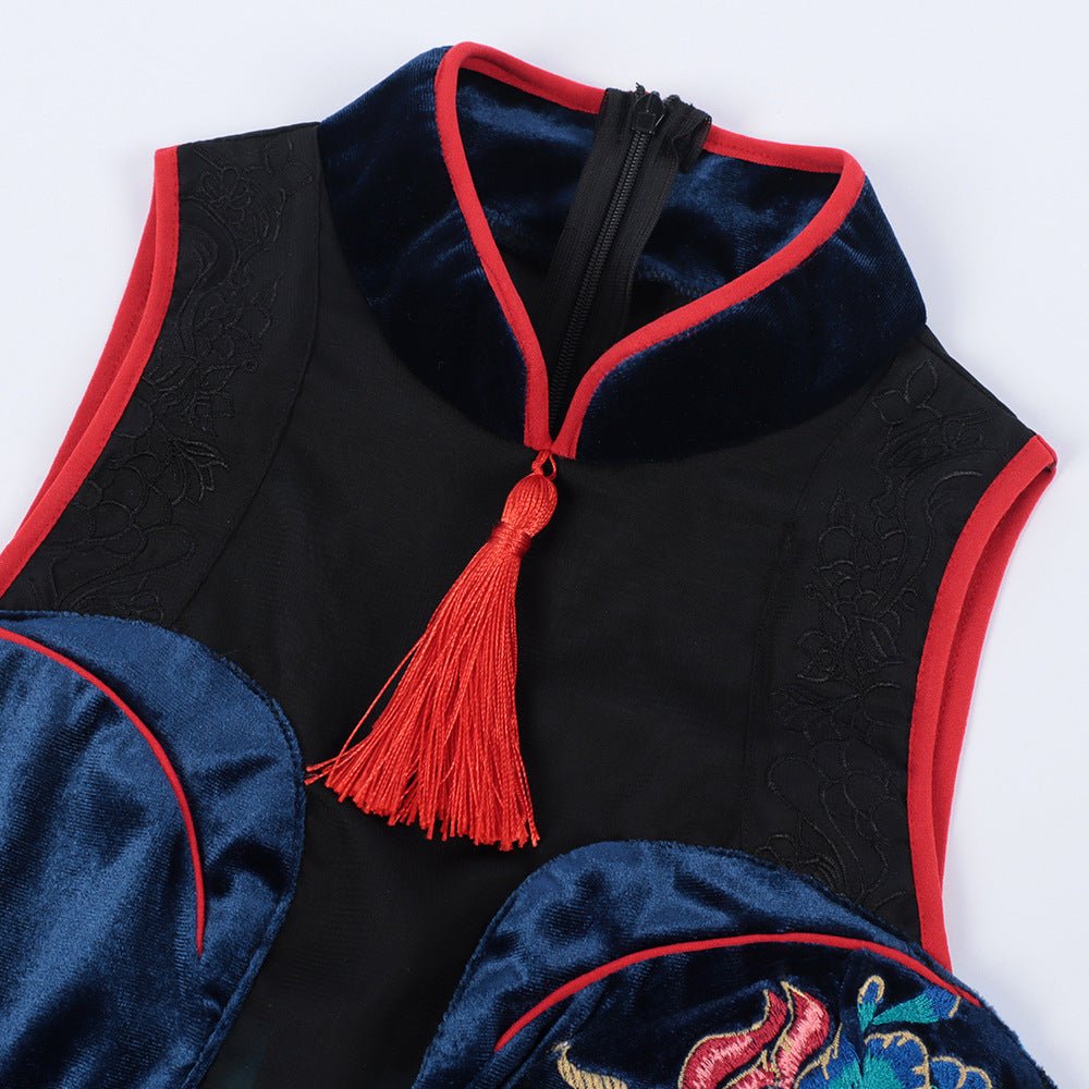 New Path to Nowhere Cosplay Costume Carmen Net Drunken Together Game Grin Ghost Bride Anime Cheongsam - Coscosmos New Path to Nowhere Cosplay Costume Carmen Net Drunken Together Game Grin Ghost Bride Anime Cheongsam - Coscosmos