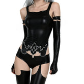 NieR:Automata Sexy YoRHa A2 Cosplay Costume Anime Latex Fitting Suit - Coscosmos
