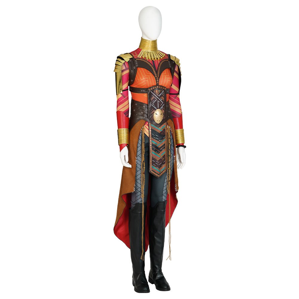 Okoye Cosplay Outfit from Black Panther: Wakanda Forever - Women's Battle Suit - Coscosmos Okoye Cosplay Outfit from Black Panther: Wakanda Forever - Women's Battle Suit - Coscosmos