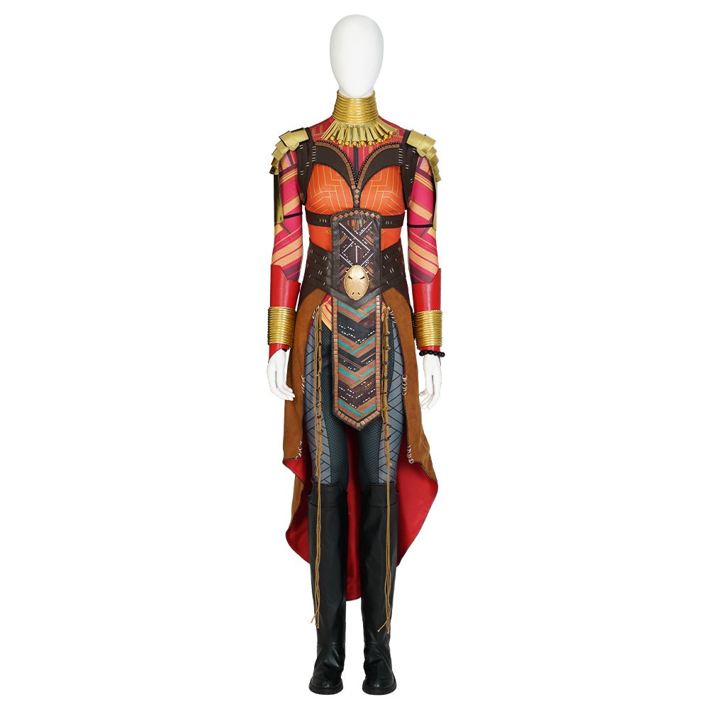 Okoye Cosplay Outfit from Black Panther: Wakanda Forever - Women's Battle Suit - Coscosmos Okoye Cosplay Outfit from Black Panther: Wakanda Forever - Women's Battle Suit - Coscosmos