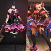 Overwatch D.Va Magical Girl Juno Red Black Cosplay Costume - Coscosmos