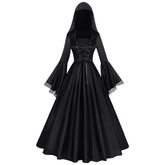 Plus Size Gothic Dress Renaissance Hooded Costume for Women Halloween Party Cosplay - Coscosmos