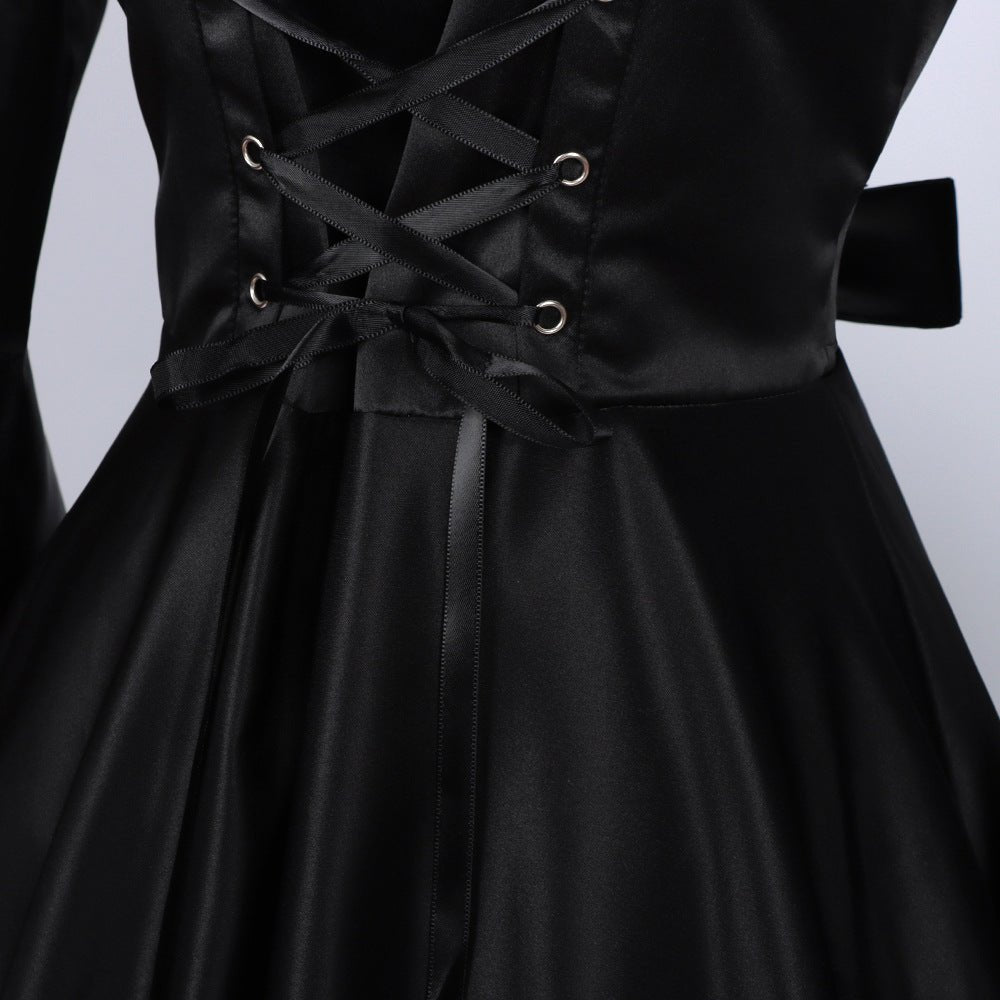 Plus Size Gothic Dress Renaissance Hooded Costume for Women Halloween Party Cosplay - Coscosmos Plus Size Gothic Dress Renaissance Hooded Costume for Women Halloween Party Cosplay - Coscosmos