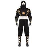 Power Rangers Black Ninja Ranger Black Ninjetti Ranger Cosplay Costume - Authentic Design for Fans - Coscosmos