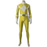 Power Rangers Tiger Ranger Cosplay Costume - Dinosaur Squadron Boi Saber Tiger Ranger Tight Jumpsuit - Coscosmos