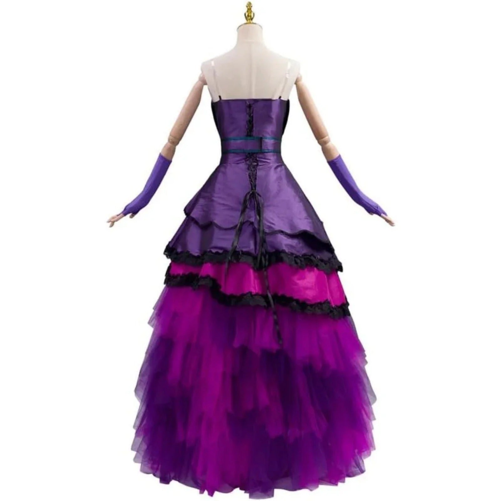 Princess Mal Serise Cospaly Costume Womens Purple/Red Ball Gown Gothic Evening Dress Suit - Coscosmos Princess Mal Serise Cospaly Costume Womens Purple/Red Ball Gown Gothic Evening Dress Suit - Coscosmos