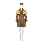 Princess Peach Cosplay Costume Detective Peach Coat and Shorts with Hat and Gloves - Coscosmos