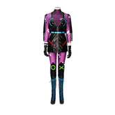 Punchline Alexis Kaye Cosplay Costume Purple Leather Suit - Coscosmos