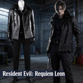 Resident Evil: Requiem Leon S. Kennedy Cosplay Costume - Game - Accurate Leather Jacket Suit - Coscosmos
