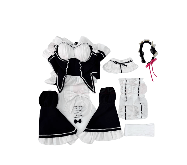 Re:Zero - Starting Life in Another World Rem Cosplay Costume - Coscosmos Re:Zero - Starting Life in Another World Rem Cosplay Costume - Coscosmos