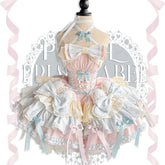 Ribbon Dance Melody: Girl's Garden Party Off - the - Shoulder Feather Sequin Mini Dress - Performance Costume, Birthday Party Outfit, Elegant Gown - Coscosmos