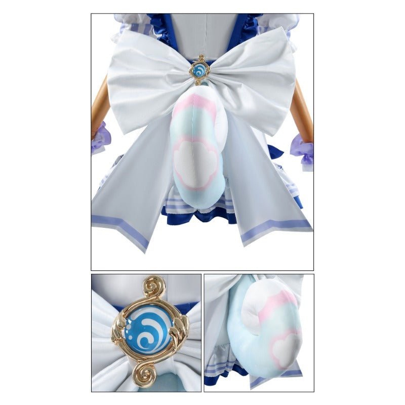 Sigewinne & Clorinde Genshin Impact Crossover Cosplay Costume - Coscosmos Sigewinne & Clorinde Genshin Impact Crossover Cosplay Costume - Coscosmos
