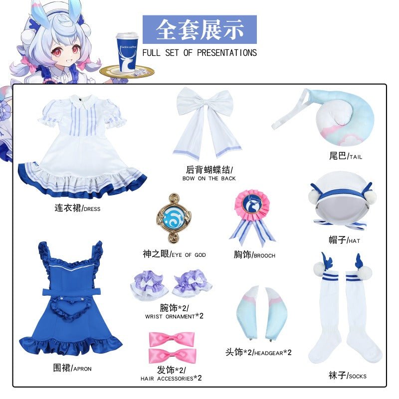 Sigewinne & Clorinde Genshin Impact Crossover Cosplay Costume - Coscosmos Sigewinne & Clorinde Genshin Impact Crossover Cosplay Costume - Coscosmos