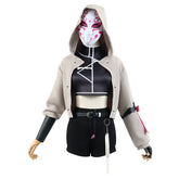 Slaying Gods: Mortal Realm Cosplay Costume – Mask Squad Rose Anime Outfit - Coscosmos