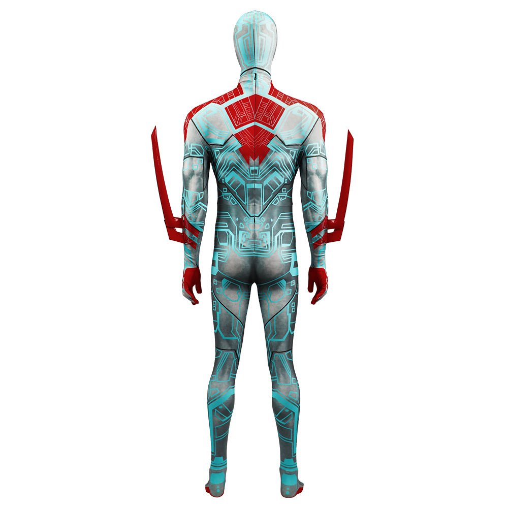 Spider - Man 2099 Patterns Cosplay Jumpsuit Outfit Halloween Costume Bodysuit Suit - Coscosmos Spider - Man 2099 Patterns Cosplay Jumpsuit Outfit Halloween Costume Bodysuit Suit - Coscosmos
