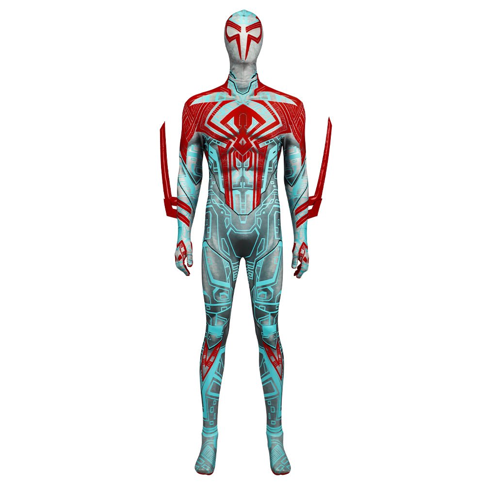 Spider - Man 2099 Patterns Cosplay Jumpsuit Outfit Halloween Costume Bodysuit Suit - Coscosmos Spider - Man 2099 Patterns Cosplay Jumpsuit Outfit Halloween Costume Bodysuit Suit - Coscosmos