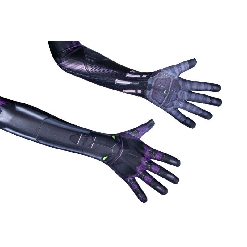 Spider Man Miles Morales Purple Reign Suit HD Printed Cosplay Costume for Kids - Coscosmos Spider Man Miles Morales Purple Reign Suit HD Printed Cosplay Costume for Kids - Coscosmos