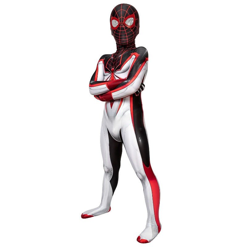 Spider - Man Miles Morales T.R.A.C.K. Suit Kids Jumpsuit Cosplay Costume - Coscosmos Spider - Man Miles Morales T.R.A.C.K. Suit Kids Jumpsuit Cosplay Costume - Coscosmos