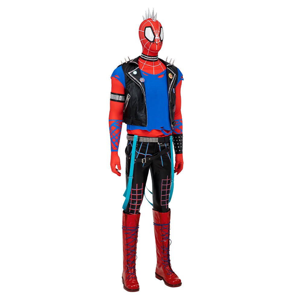 Spider - Punk Hobart Brown Costume Set | Spider - Man Across the Spider - Verse Cosplay - Coscosmos Spider - Punk Hobart Brown Costume Set | Spider - Man Across the Spider - Verse Cosplay - Coscosmos