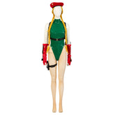 Street Fighter Cammy White Green Cosplay Costume - High Quality Game Character Outfit - Coscosmos