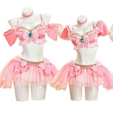 Super Mario Princess Peach Fanart Idol Cosplay Costume - Coscosmos