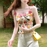 The Elle Woods 'Floral Mirage' Embellished Denim Corset Top from Legally Blonde - Coscosmos