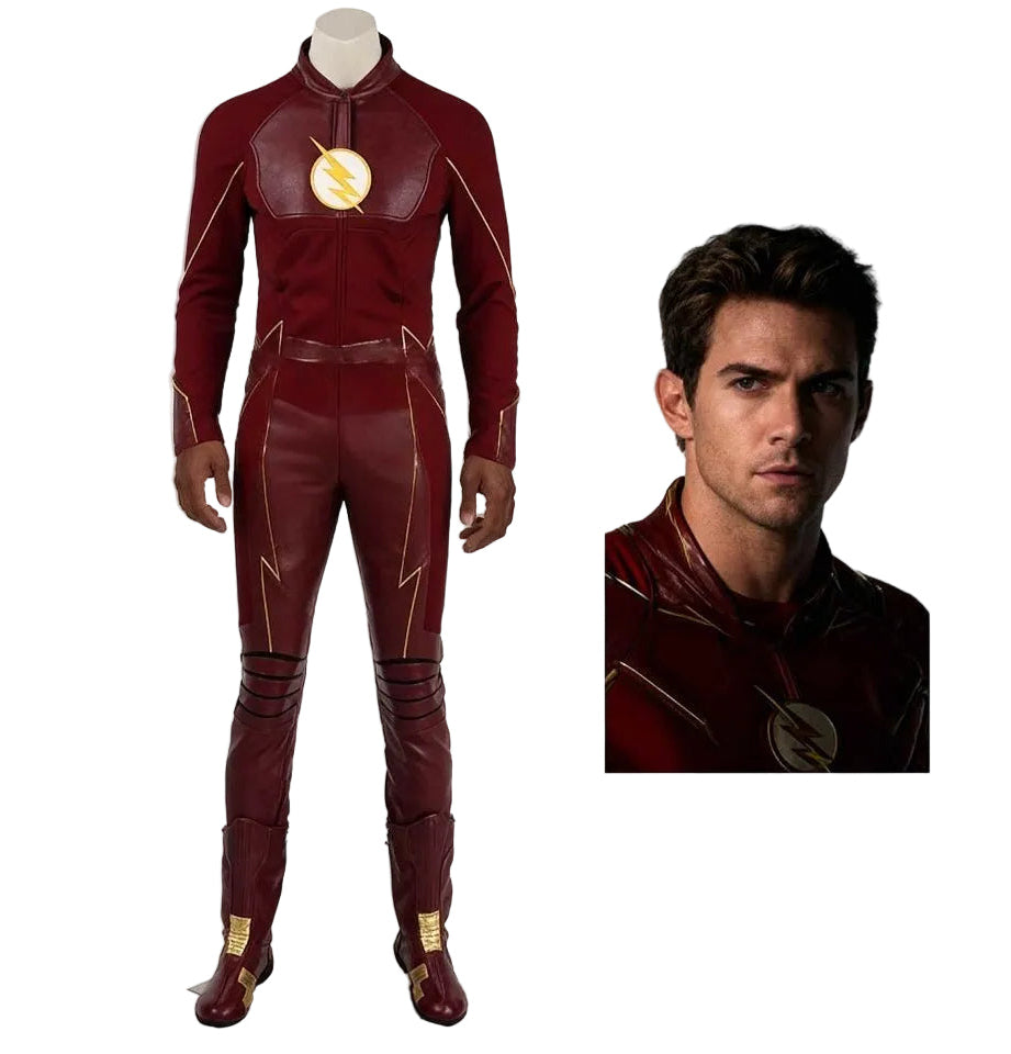 The Flash Season 2 Barry Allen Full Cosplay Costume Suit The Flash Season 2 Barry Allen Full Cosplay Costume Suit
