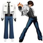 The King of Fighters '99 Kyo Kusanagi Full Cosplay Costume Set - Official Replica Outfit - Coscosmos