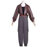 The Legend of Luo Xiao - Hei 2 Luye Leather Workwear Jacket Cosplay Costume - Coscosmos