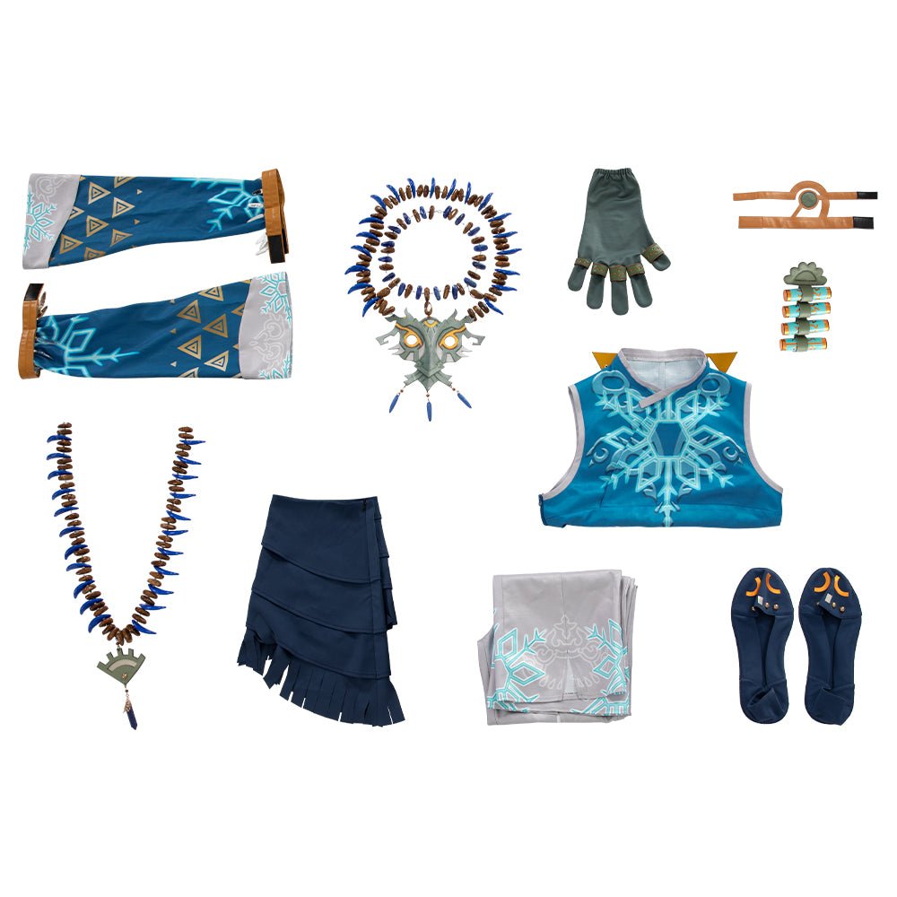 The Legend of Zelda: Tears of the Kingdom Link Cosplay Costume – Top, Trousers, Necklace & Sleeves - Coscosmos The Legend of Zelda: Tears of the Kingdom Link Cosplay Costume – Top, Trousers, Necklace & Sleeves - Coscosmos