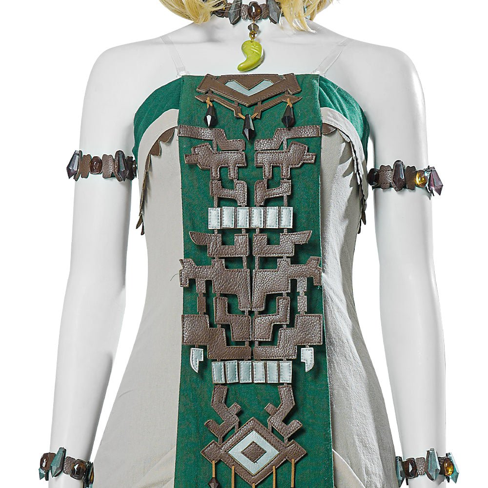 The Legend of Zelda: Tears of the Kingdom - Princess Zelda White Dress Cosplay Costume - Coscosmos The Legend of Zelda: Tears of the Kingdom - Princess Zelda White Dress Cosplay Costume - Coscosmos