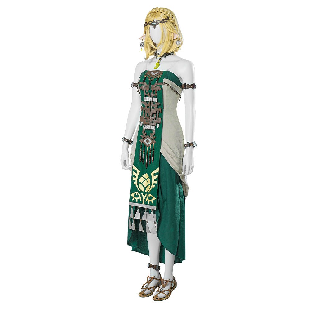 The Legend of Zelda: Tears of the Kingdom - Princess Zelda White Dress Cosplay Costume - Coscosmos The Legend of Zelda: Tears of the Kingdom - Princess Zelda White Dress Cosplay Costume - Coscosmos