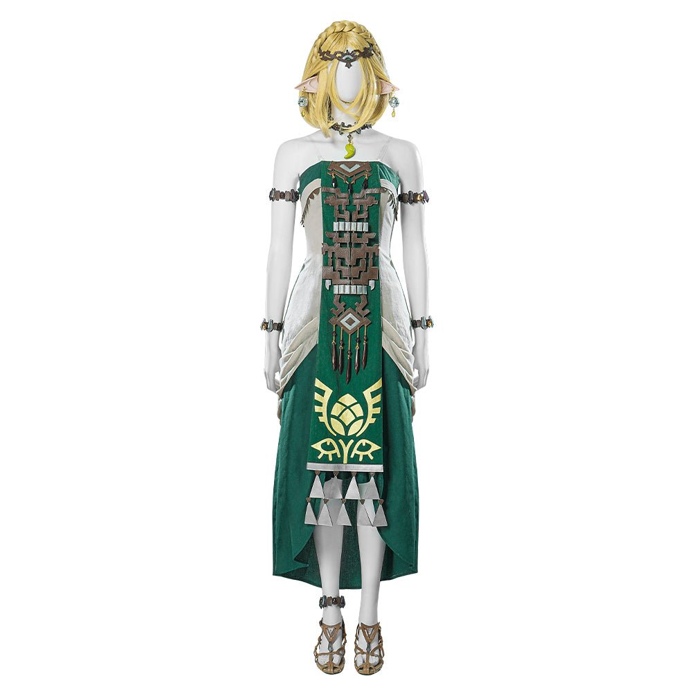The Legend of Zelda: Tears of the Kingdom - Princess Zelda White Dress Cosplay Costume - Coscosmos The Legend of Zelda: Tears of the Kingdom - Princess Zelda White Dress Cosplay Costume - Coscosmos