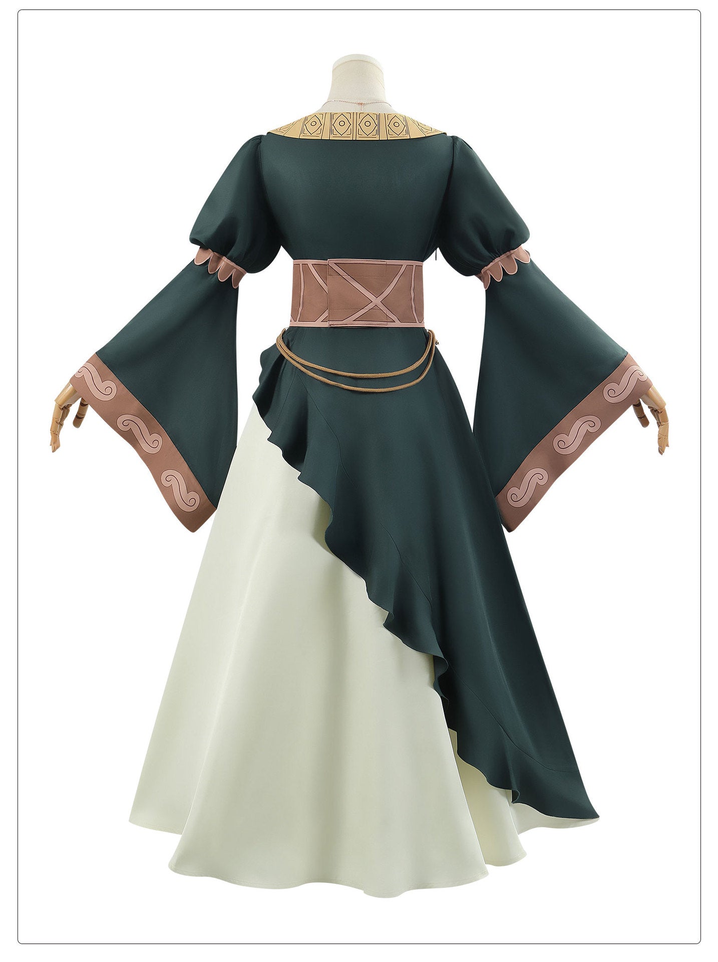 The Lord of the Rings Éowyn Green Court Gown – Helm’s Deep Cosplay Costume - Coscosmos The Lord of the Rings Éowyn Green Court Gown – Helm’s Deep Cosplay Costume - Coscosmos