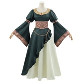 The Lord of the Rings Éowyn Green Court Gown – Helm’s Deep Cosplay Costume - Coscosmos