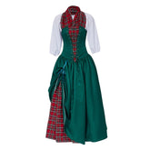 The Nightmare Before Christmas Red and Green Plaid Dress - Coscosmos