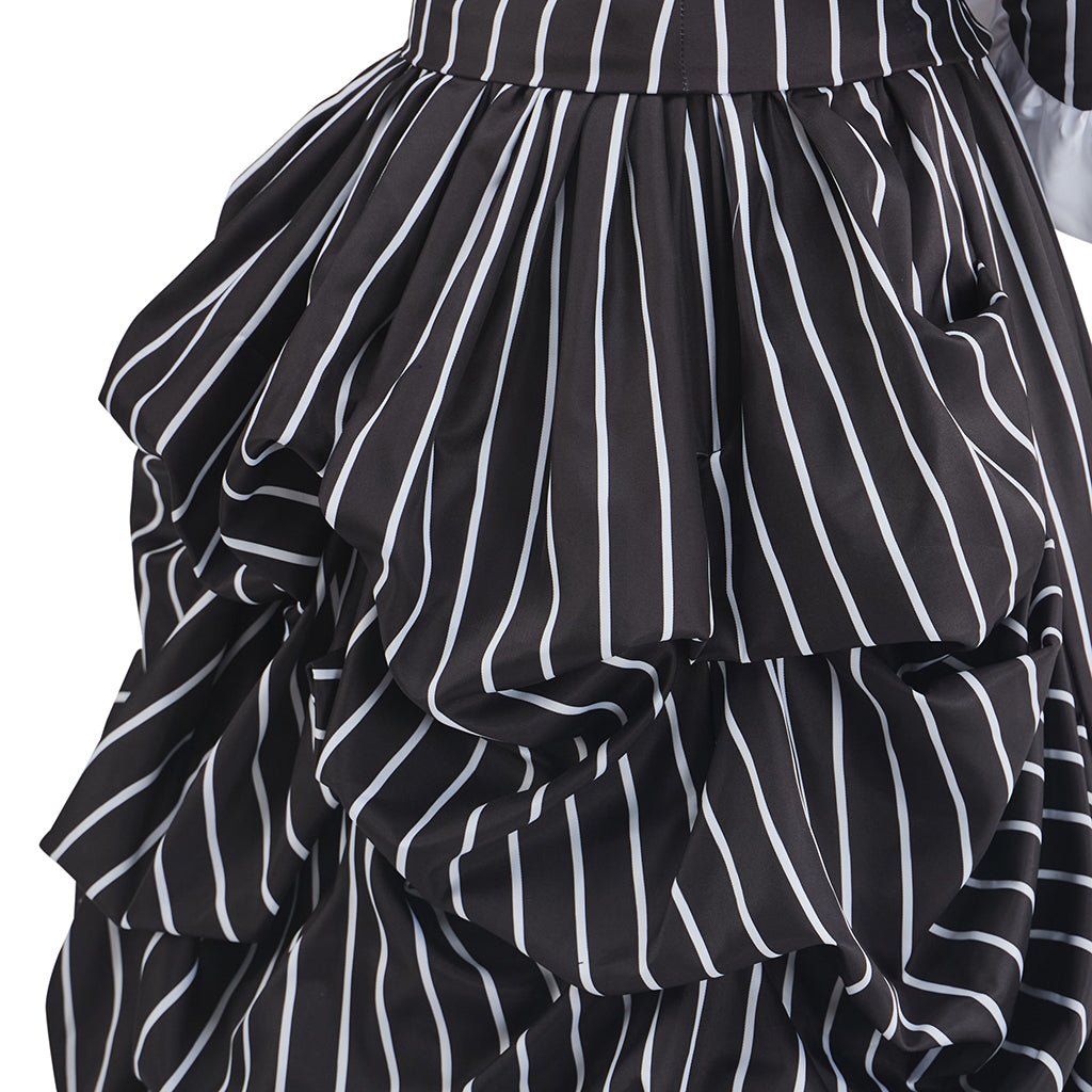 The Nightmare Before Christmas Serises Jack and Sally Cosplay Costume Set - Coscosmos The Nightmare Before Christmas Serises Jack and Sally Cosplay Costume Set - Coscosmos