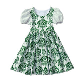 The Sound of Music Maria von Trapp Cosplay Costume Floral Dress for Halloween Carnival Party - Coscosmos